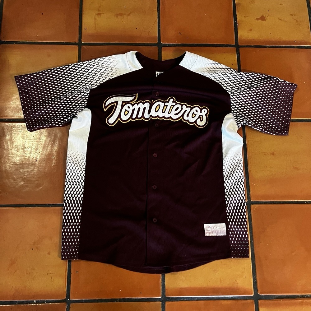 Tomateros de Culiacan Elsiglo Baseball Jersey Liga Pacifico XL Mexico Maroon